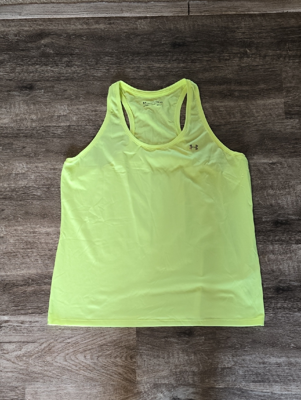 Under Armour Bright Neon Yellow Athletic Racerback Tank